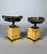 Pair of Charles X period cups in Siena yellow marble, Restoration period For Sale - Image 6 of 6