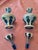 Antique Moser Bohemian Glass Overlay Pr Aquamarine Bottles For Sale - Image 14 of 14