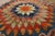 Excellent Multicolored With Unique Symmetrical Desing Forming a Star in the Center Antique American Hooked Rug For Sale In New York - Image 6 of 13