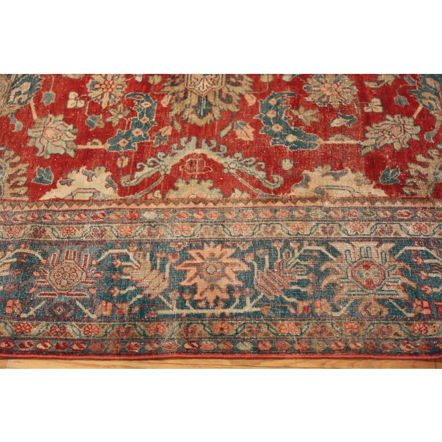 Early 20th Century Nazmiyal Collection Antique Perisan Mahal Rug For Sale - Image 5 of 6