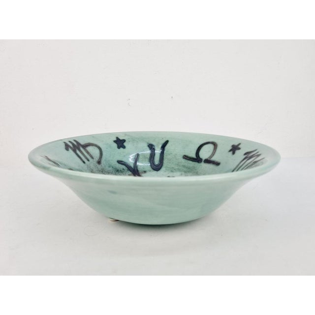 Ceramic Decorative Plate with Horoscope Motif by Géza Gorka, 1960s For Sale - Image 6 of 10