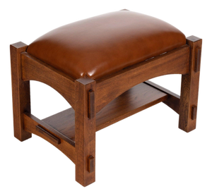 Craftsman / Mission Mortise and Tenon Foot Stool - Russet