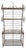 Vintage Rustic Wrought Iron 4 Shelf Bakers Rack For Sale