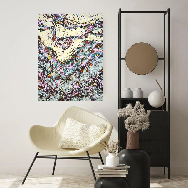 Textile Wavy Expression 2.Modern Original Painting. Iryna Kastsova For Sale - Image 7 of 9