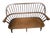 Brown Vintage Windsor Style Spindle Back Bench Settee For Sale - Image 8 of 9
