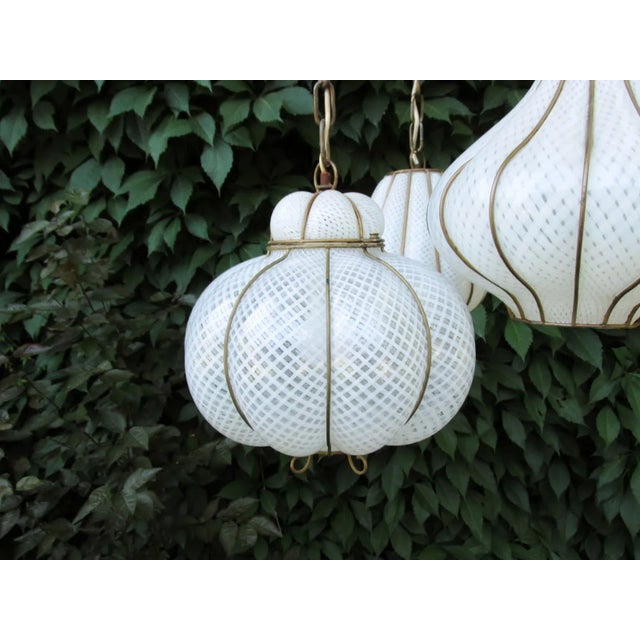 20th Century Hollywood Regency Feldman Triple Pendant For Sale In Denver - Image 6 of 13