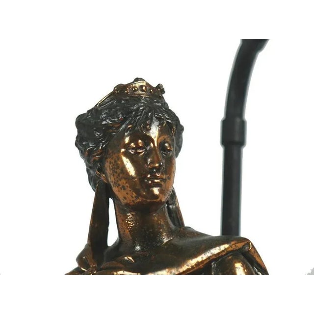 European bronze - 6.5" x 8.5" x 17.5" Small finger is broken. Has neen converted to a statue.