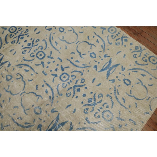 Zabihi Collection Turkish Deco Carpet For Sale - Image 4 of 10