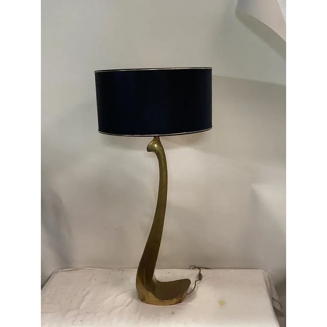 Mid-Century Modern Large Bronze Lamp by Ricardo Scarpa, 1950s For Sale - Image 3 of 8