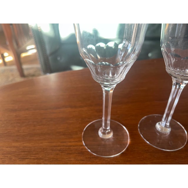 French Provincial Antique Baccarat Hand Cut 12 Panel Crystal Zurich Port Wine Glasses - Set of 3 For Sale - Image 3 of 5