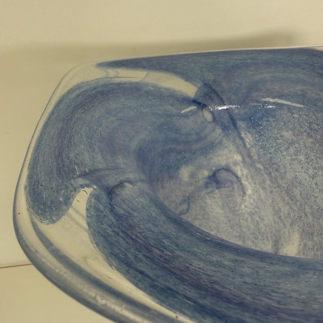 Glass Large Limited Edition Murano Glass Vase by Vito Seguso, 1987 For Sale - Image 7 of 13