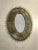 One (of 3) spectacular oval ''Soleil'' mirror, Modernist, Form-Free, Art Populaire, Shabby-Chic, with the important frame...