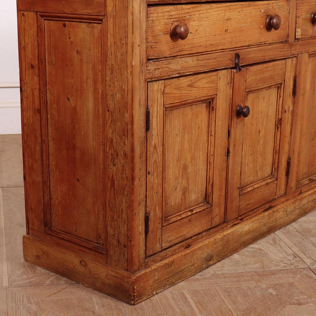 English Country House Dresser Base in Pine For Sale - Image 3 of 12