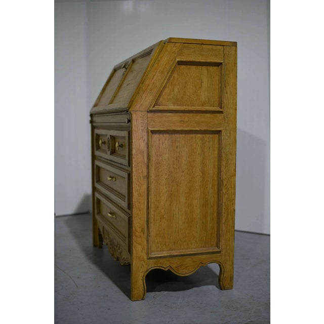 Mid Century Country Rustic Slant Front Desk by Thomasville For Sale In Chicago - Image 6 of 12