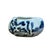 This exquisite antique blue and white ceramic brush washer is delicately hand-painted with a charming landscape scene...