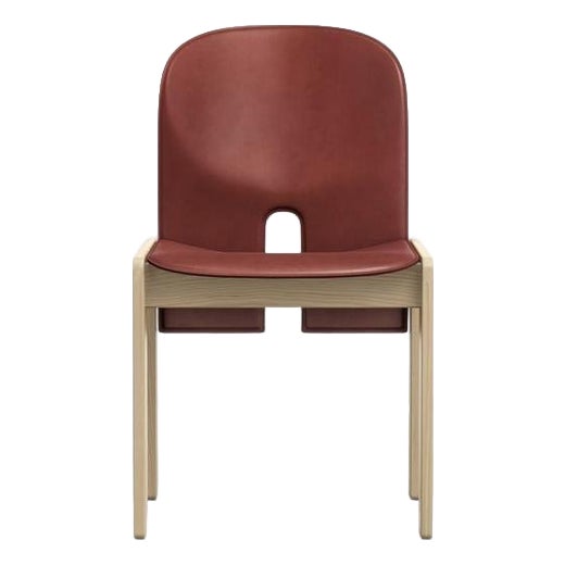 Scarpa 121 Chair in Wood and Leather by Afra & Tobia Scarpa For Sale