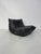 French Black Leather Togo Lounge Chair by Michel Ducaroy for Ligne Roset, 1970s For Sale - Image 6 of 11