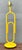Vintage Yellow Metal Paperclip Table Lamp For Sale - Image 9 of 13