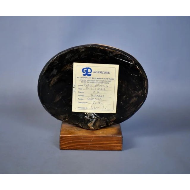 Ceramic Ceramic Plate Painted with Picture by Remo Brindisi for Giuseppe Rossicone, 1960s For Sale - Image 7 of 8