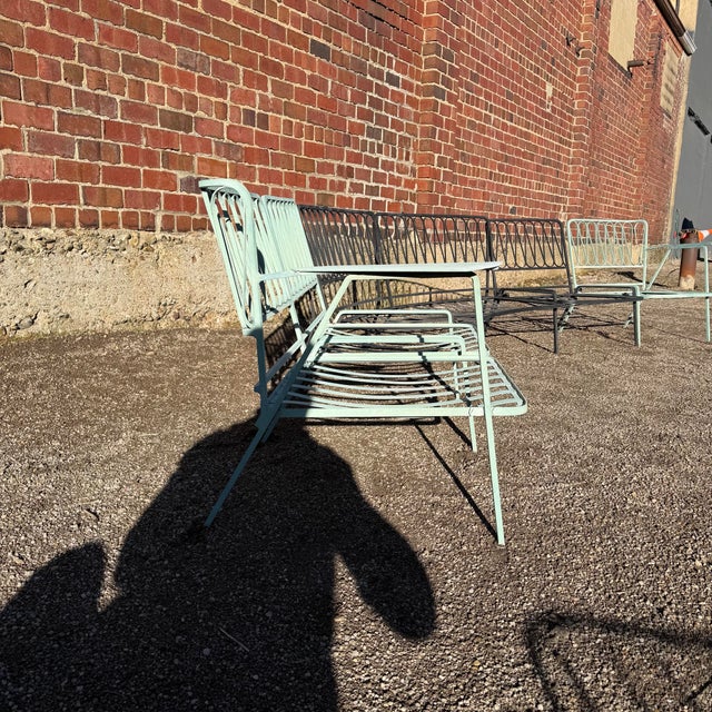 Mid 20th Century Mid-Century Modern Iron "Ribbon" 5 Piece Sectional Settee Designed by Maurizio Tempestini for John Salterini, Attributed For Sale - Image 5 of 10