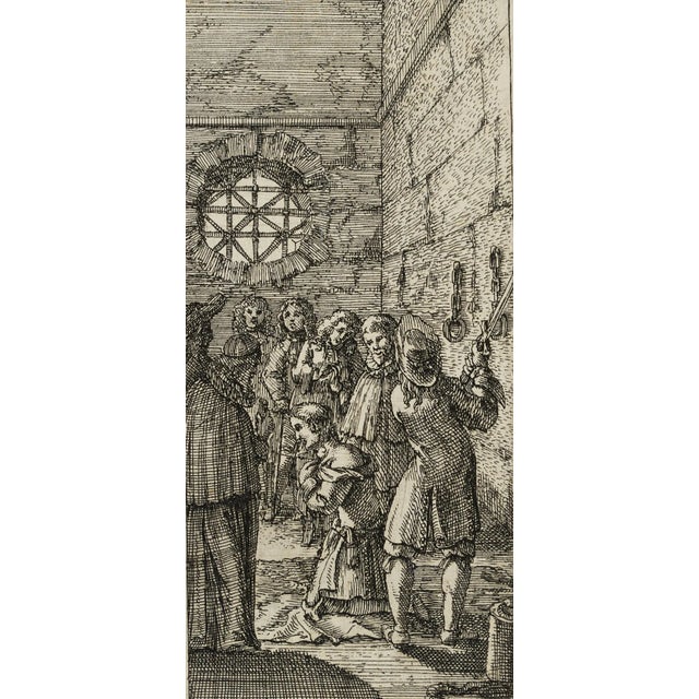 J. Meyer, Decapitation in a Cell, 17th-Century, Etching For Sale - Image 4 of 4