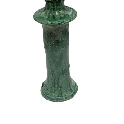 Moroccan Tamegroute Glazed Candlestick Holder For Sale In Los Angeles - Image 6 of 6
