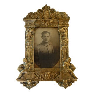 19th Century Neo-Renaissance Gilt Bronze Photo Frame For Sale