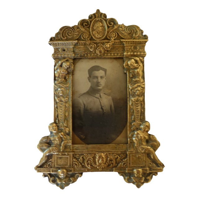 19th Century Neo-Renaissance Gilt Bronze Photo Frame For Sale