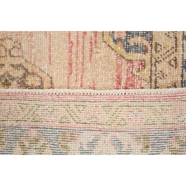 Vintage Soft Pink Runner Rug For Sale - Image 13 of 16
