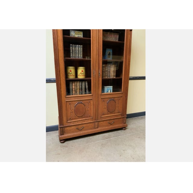 1910s Antique Art Nouveau Display Cabinet, 1910 For Sale - Image 5 of 12