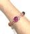 Bochic “Capri” Ruby & Multi Color Gem & Sapphire Bangle Set In 18K Gold & Silver For Sale - Image 4 of 11
