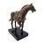Late 20th Century Late 20th Century Chinese Tang-Style Patinated Metal Horse Sculpture on Black Plinth For Sale - Image 5 of 17
