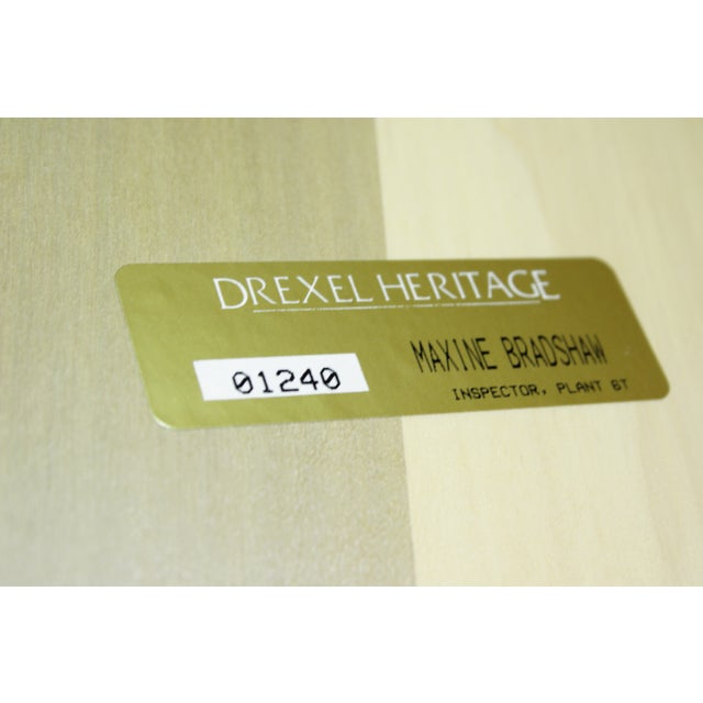 Pair of Drexel Heritage Burl Ash Oval End Tables For Sale - Image 14 of 14