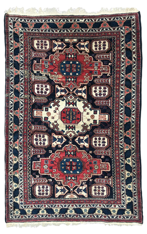 Vintage Caucasian Chirwan Rug, 1980s