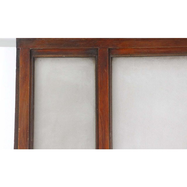 Large Door Frame With Textured Glass & Etched Glass Side Lites Chairish