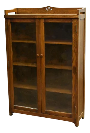 Pre-Order Mission Bookcase / Curio Cabinet - Walnut (W1)