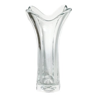 Vintage Crystal Vase, France, 1970 For Sale