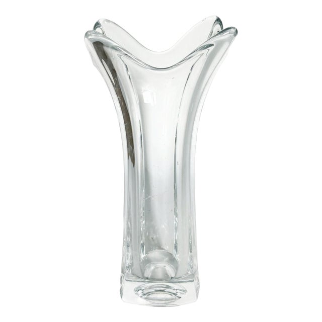 Vintage Crystal Vase, France, 1970 For Sale
