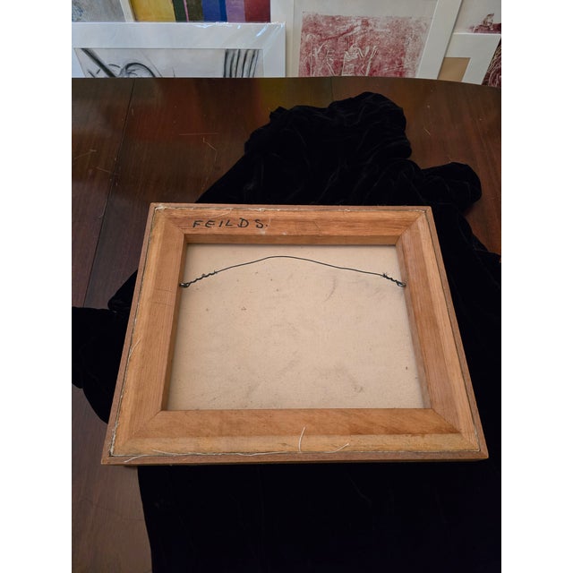 A very fine and original vintage mid century modern era abstract expressionist painting. Having masterfully executed no...