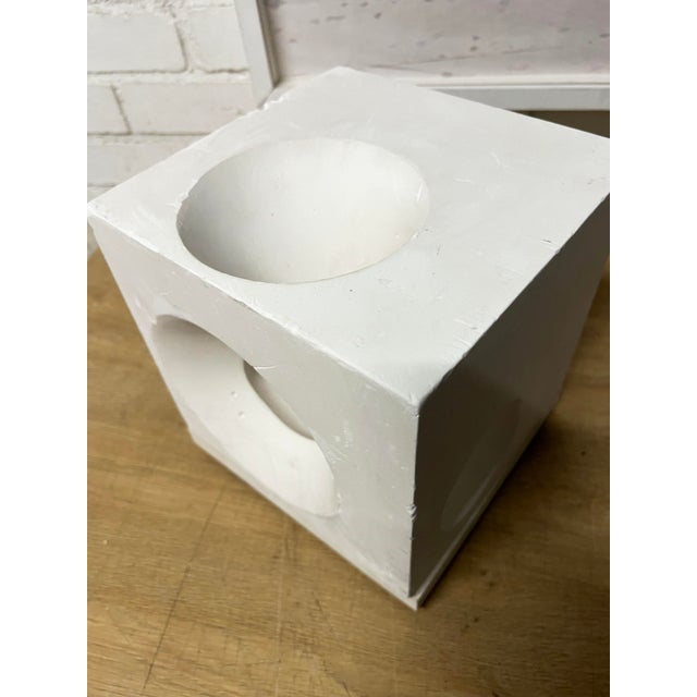 Rare Plaster Cube Architectual Study-Convexity & Concavity For Sale In New York - Image 6 of 12