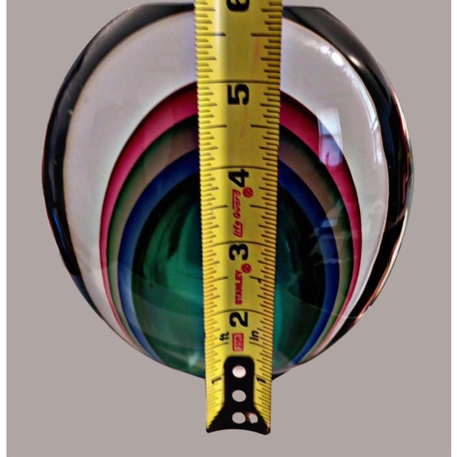 Luigi Onesto Handblown Murano Sommerso Art Glass Vase, Italy, 2000's. For Sale In New York - Image 6 of 9