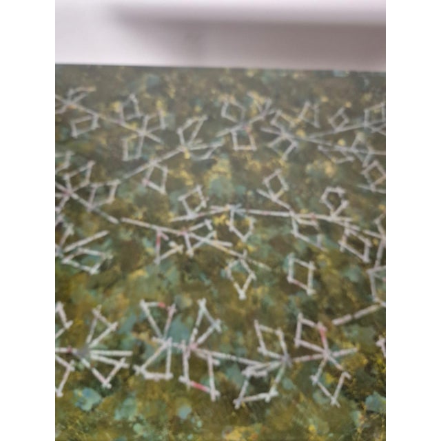 Low Table in Painted Glass and Brass by Dubè for Fontana Arte, 1960s For Sale - Image 12 of 13