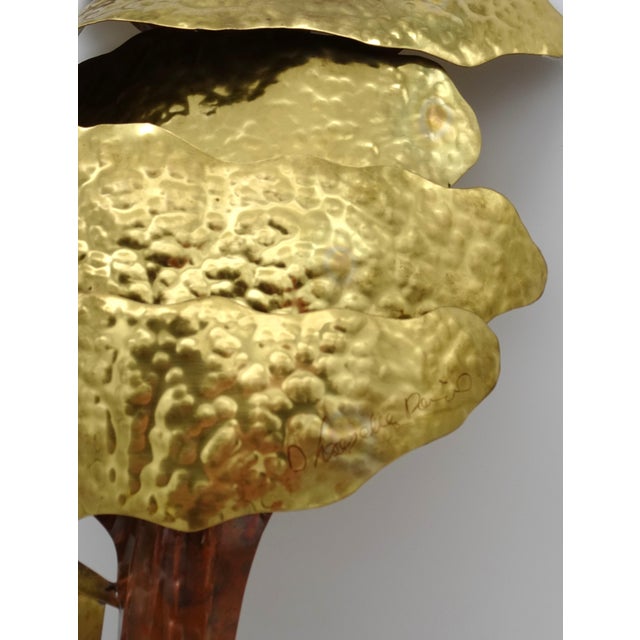 Brutalist Belgian Brass Wall Art Sculpture from Daniel D'haeseleer, 1980s, in Very Good conditions. Designed 1980 to 1989...
