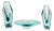 Art Glass Model 7420/32 Vases and Bowl by Ladislav Paleček for Škrdlovice, Former Czechoslovakia, 1974, Set of 3 For Sale