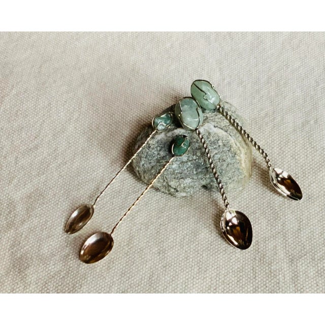 Handcrafted Treasures: Semi-Precious Stones Meet Sterling Silver This extraordinary set emerged from the estate of a...