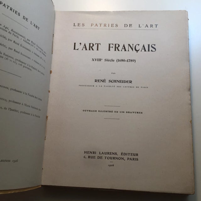 1926 l'Art Francais Rene Schneider For Sale - Image 4 of 11