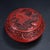 Vintage Chinese Carved Cinnabar Lacquer Round Box With Figural Scene For Sale - Image 9 of 10