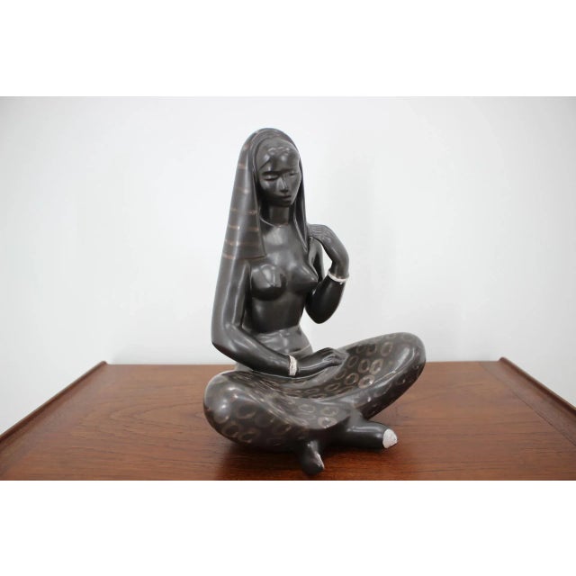 - Made in Czechoslovakia - Made of ceramic - Designer: Jitka Forejtová - Very good, original condition. This piece is...