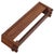 This pair of vintage Brutalist-style wall-mounted hat and coat racks in solid oak have exaggerated carved “sawtooth”...