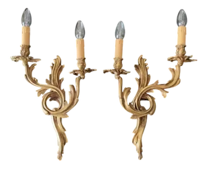Bronze Sconces, 1930s, Set of 2